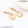 27230 xuping wholesale simple designed gold plated earrings